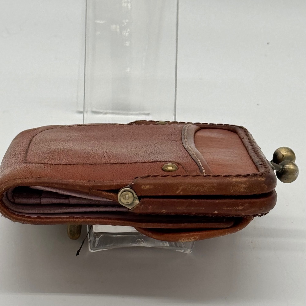 Vintage COACH Legacy Leather Turnlock Kisslock French Purse Wallet Tan 65th Anni - Picture 15 of 16